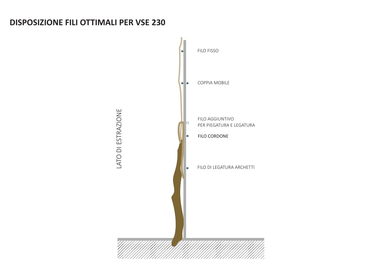 Disposizione ottimale dei fili per la VSE 230
